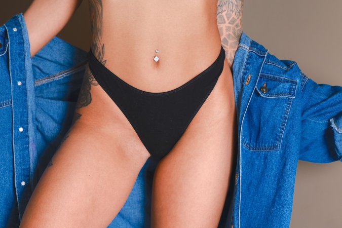 Black Angel starts in denim jacket then strips bare on bed spreading legs for solo play — Black Angel #8