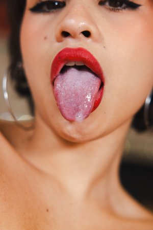 Sensual Lilith Baph teases with red nails and tattoos, then fingers her wet pussy in bed — Lilith Baph #22